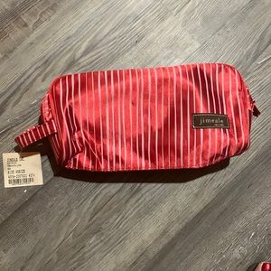 Jimeale Brand new red striped makeup bag.